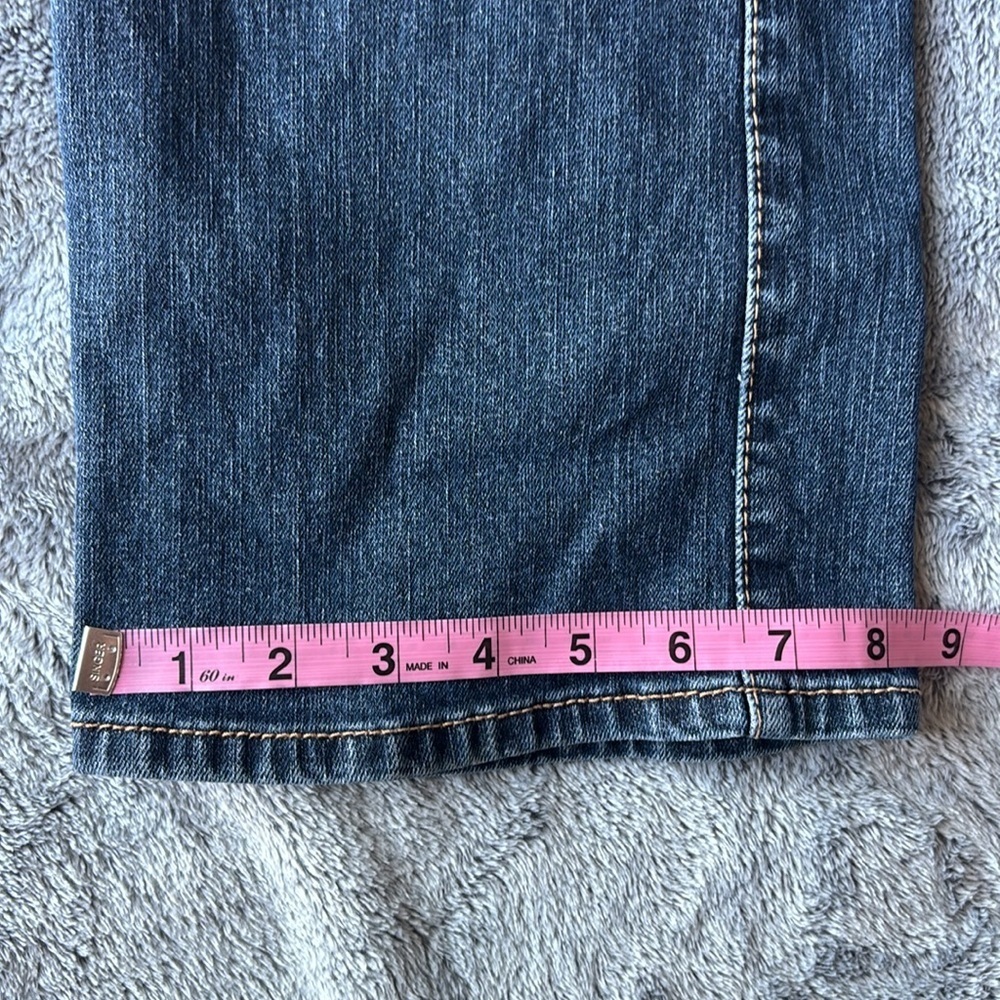 Wrangler Aura Blue Denim Jeans Size 6P Tall - Picture 7 of 7